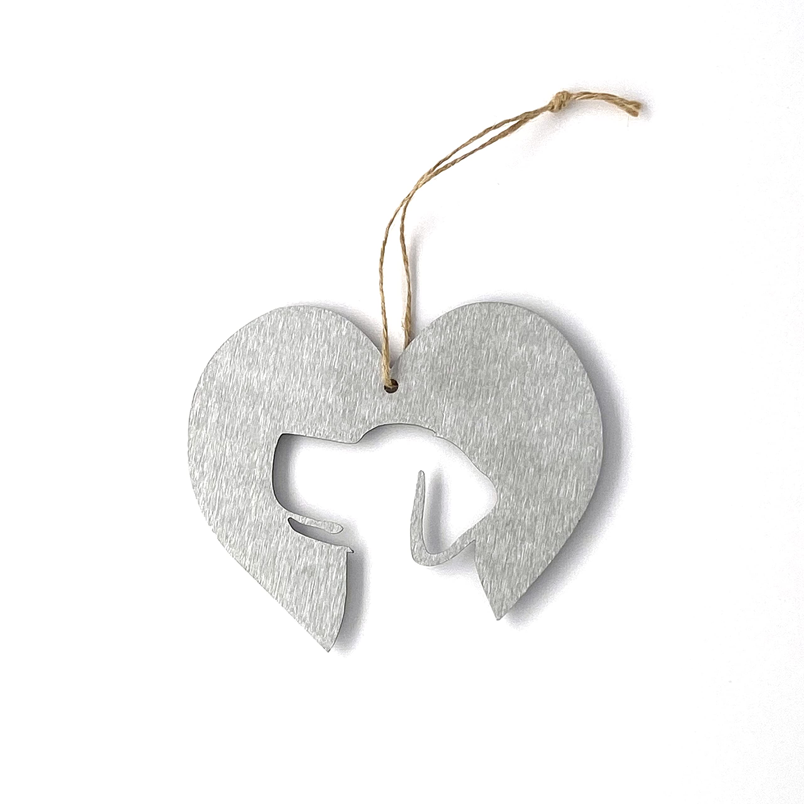 Image Industry Labrador Heart - Rustic Garden Sculpture