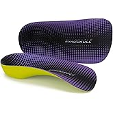 Arch Support Inserts, 3/4 Orthotics Shoe Insoles- Orthotic Insoles for Women Men, Plantar Fasciitis Relief for Heel Pain, Heel Spurs, Flat Feet, Purple (L: Men 6.5-8.5/Women 7.5-9.5)
