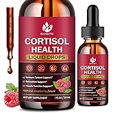 (2 Pack) Cortisol Liquid Drops for Women - Balanced Cortisol, Hormone Balance Support, Cortisol Supplements for Women with Magnesium Complex, Rhodiola Rosea, Ashwagandha, Sugar-Free, 1 Fl Oz