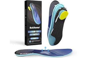 Carbon Fiber Sports Insoles - Metatarsal Pain Relief inserts - Enhanced Performance & Turf Toe Relief for Athletes - L