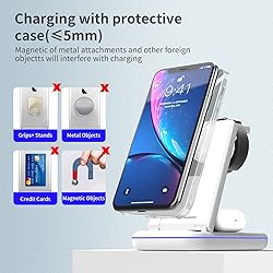 MSTJRY Wireless Charging Station, 3 in 1 Wireless