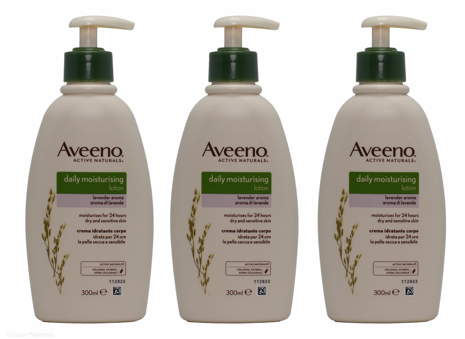 Multibuy 3X Aveeno® Daily Moisturising Lotion with Lavender Aroma – 300ml
