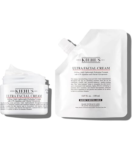 KIEHL'S ULTRA FACIAL CREAM 150ml 2個セット Amazon.com: Kiehl's Ultra Facial Cream Duo, with 4.5% Squalane to
