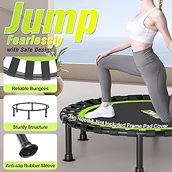 ZCMHAXJ Foldable Mini Trampoline, 40"/48" Rebounder