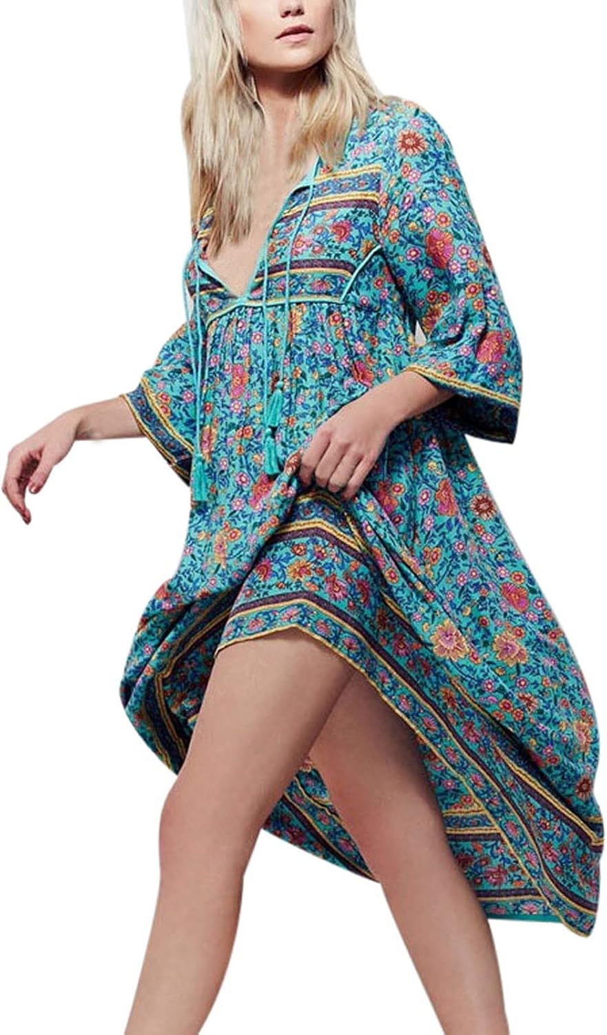 boho kleid 42