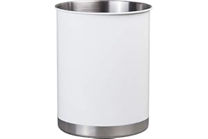 Creative Home Stainless Steel Utensil Holder– 6.3" Large Cooking Tool Organizer for Kitchen Decor and Countertop Storage, Sta