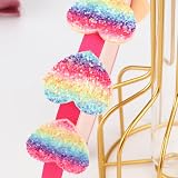 DRESHOW 6 Pack Girls Glitter Bow Headbands Heart Star Toddler Teen Hairband view 6