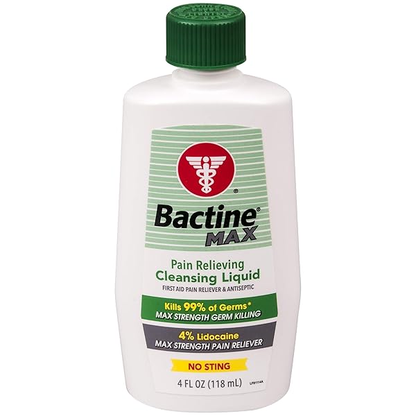 BACTINE MAX 4 OZ. PAIN RELIEVING CLEANSING LIQUID