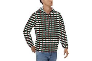 EENRTYT Palestine Flag Print Men'S Hoodie Pullover Casual Sweatshirt Soft Breathable Comfortable Everyday