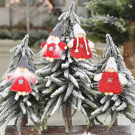 Decorazioni Natalizie Per Giardino.Litty089 Litty089 Decorazioni Natalizie Da Giardino Pacco Con 2 Mini Ciondoli Per Bambole Decorazione Albero Di Natale Colore Rosso Amazon It Casa E Cucina