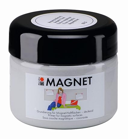 Marabu 02600025815 - Magnetfarbe, Acrylgrundierung für magnetische Flächen, nach Trochnung übermalbar, wasserfest und lichtec