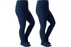 Coziwill Socks Girls Tights Seamless Toddler Stockings Tights Soft Cotton Cable Knit Baby Girl Leggings 4-12 Years