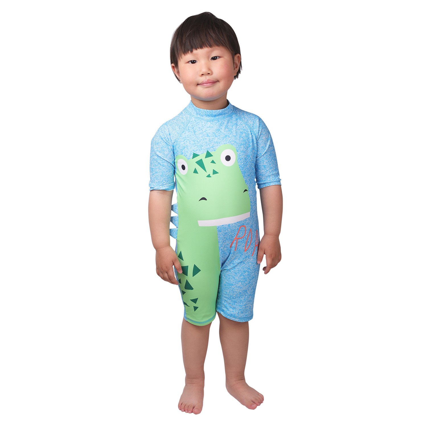 Kids/Baby Boys' One Piece Swimsuit With Swim Cap Sun Protective Sunsuit