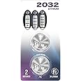 (2 Pack) CR2032 2032 Replacement Battery Smart Remote Key Fob OEM fits Key case Shell Prox (2007-2022+) for Nissan 370Z Altima Armada GT-R Kicks Leaf Maxima Murano Pathfinder Rogue Sentra Titan Versa