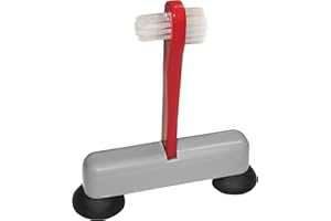 Rehabilitation Advantage Denture Scrub Brush and Suction Cup Holder