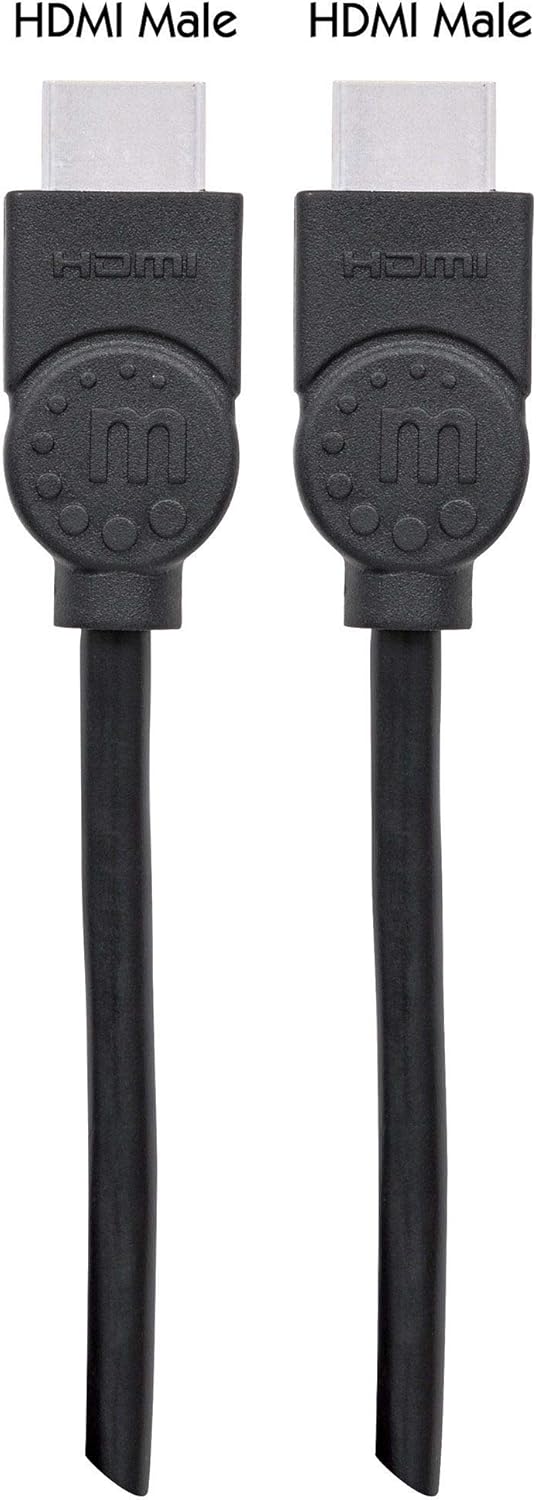 Manhattan HDMI Cable with Ethernet, 4K@30Hz (High Speed), 2m, Male to Male, Black, Ultra HD 4k x 2k, Fully Shielded - Image 5