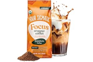 Four Sigmatic Think Ground Mushroom Coffee | Organic Ground Coffee with Lion's Mane Mushroom and Chaga Mushroom | Nootropic M