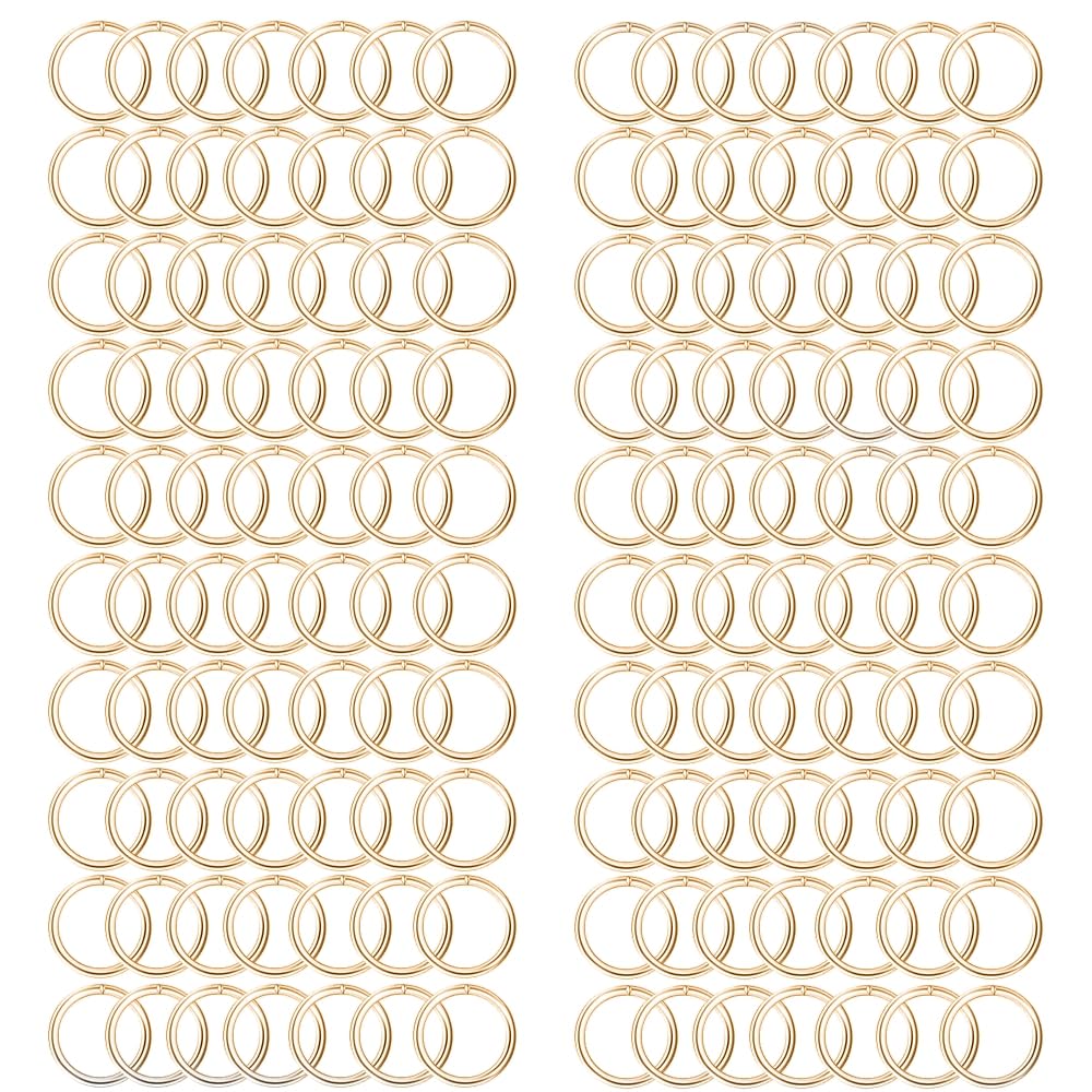 10mm Open Jump Rings, Metal Jewellery Making Findings Connector Rings, Gold