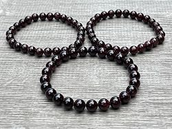 Garnet Crystal Bead Bracelet 7-8mm, Wholesale