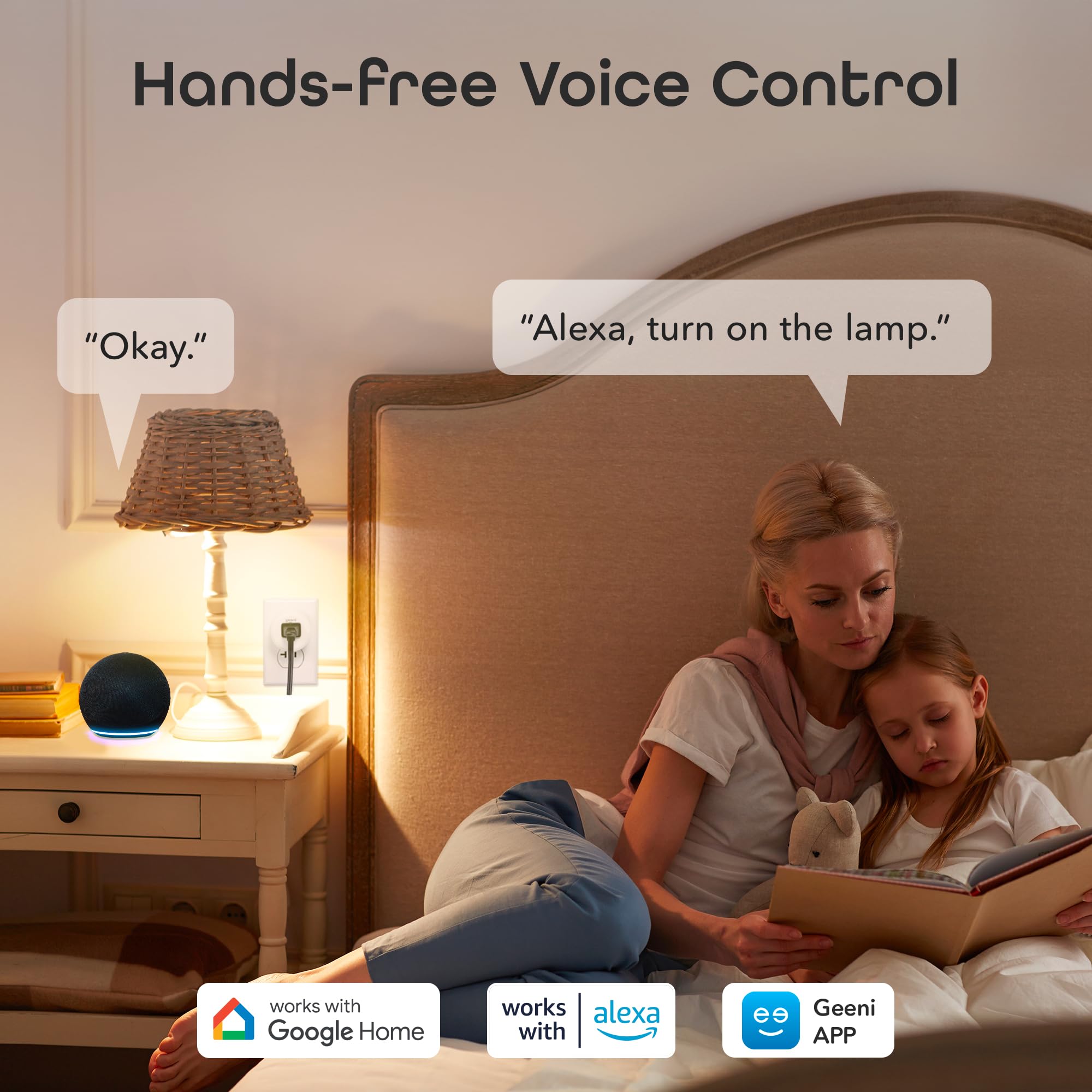 Geeni Dot Smart Plug with 2.4GHz WiFi Connectivity – 2-Pack Compact, Fire-Resistant Smart Outlet Plugs with Schedule & Timer – No Hub Needed, Supports Alexa & Google - View 3