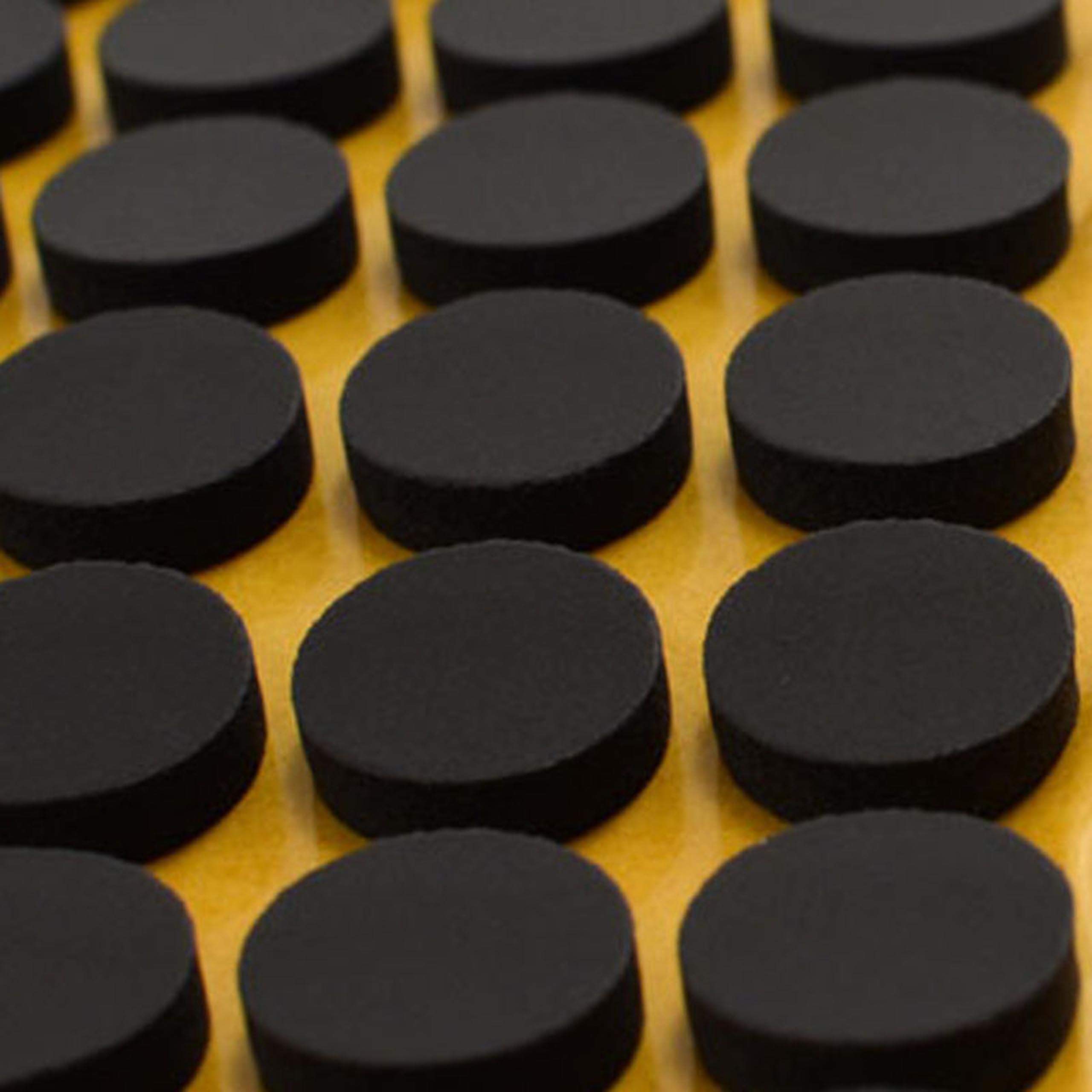 KLEBESHOP24 CD Adhesive Dots | CD Breakpoint Attachment | White or Black | 80 or 1000 Pieces | 16 mm Diameter | 4 mm Height | Adhesive Dots for Fixing CD/DVD/Blu-ray/Black Pack of 80