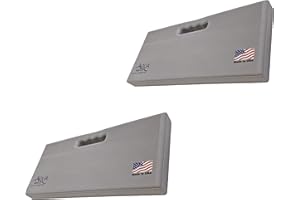 Aquamentor Kneeling Pad - Made in The USA - Firm, Durable and Thick Garden or Mechanics Foam Kneeling Pad, Great for Use Around The House, Garden, Job or Shop(17.5” x 8.0” x 1.5”, Gray, 2-Pack)
