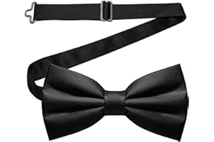 Pre-Tied Bow Tie Men, Adjustable Bowtie Classic Solid Color for Weddings, Dinners, Parties, Business, Proms Formal Occasions