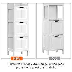 Yaheetech Bathroom Tall Cabinet, Slim Storage