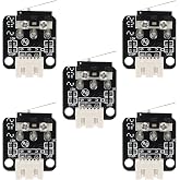 3D Printer Part End Stop Limit Switch，5 Pcs Micro Mechanical Switch 3 Pin Compatible with CNC RAMPS 1.4 RepRap 3D Printer CR-10 10S,S4,S5,Ender 3/Ender 3 Pro/Ender 3 V2 by GUBCUB