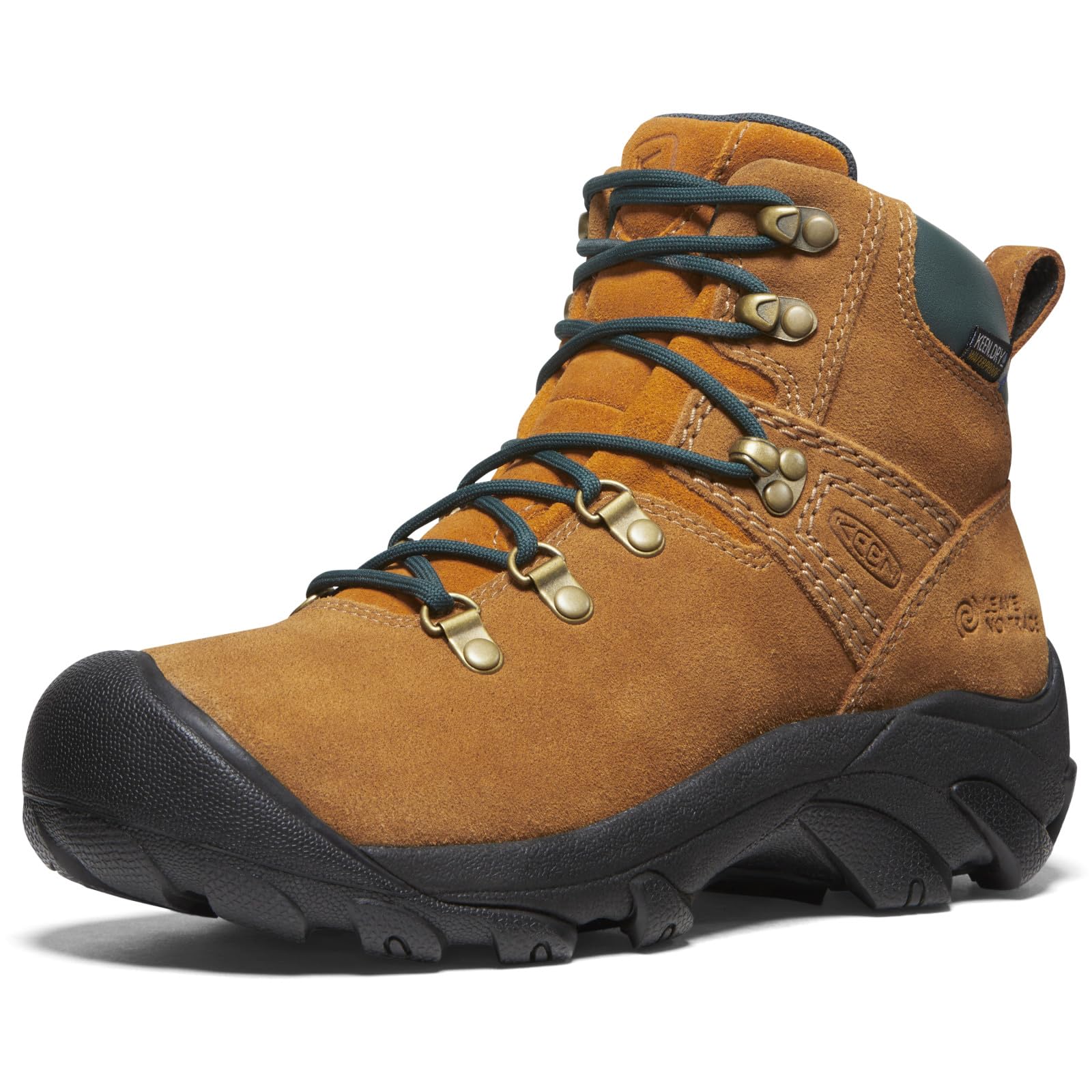 Photo 1 of KEEN Women's Pyrenees Mid Height Waterproof Hiking Boots, KEEN Maple/Marmalade, 6