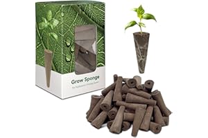 inbloom Grow Sponges, 50 Pcs Replacement Root Planting Pods, Special Design for Hydroponics System, Indoor Garden Supplies, Cotton, Sponge Only