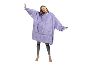 Catalonia Oversized Blanket Hoodie Sweatshirt, Fleece Pullover with Large Front Pocket, for Adults Men Women