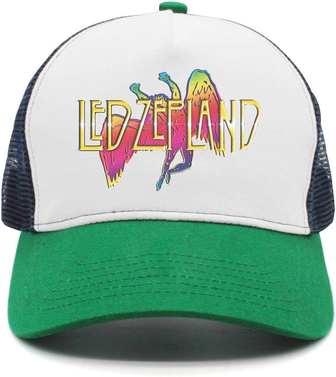 Unisex LedZeppelinLogo Sandwich Cap Adjustable Truck Driver Hats