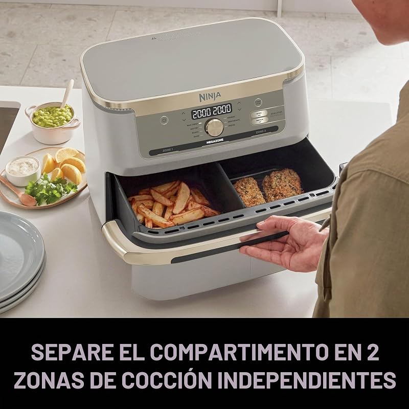 MAX PRO, Freidora de Aire sin Aceite, 6,2L, Piedra/Dorado