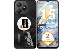 Blackview Wave 9C Phone Unlocked, Android 15 Cell Phone, 6.56" Mobile Phone, Smartphone, Telephone Cellulaire, 12GB+64GB, 500