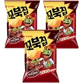 Orion Turtle Chip Spicy Flavors Combination/Netflix Movie Night K-Snack Party Sets / 2024 New Flavors (Steak Wasabi 3PK)