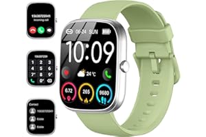 UAUE Smart Watch for Men Women (Answer/Make Call), 2024 HD 1.91"Smartwatch Fitness Activity Tracker, 110+ Sports IP68 Waterproof, Heart Rate/Sleep Monitor/Pedometer/Calories, Fitness Watch for Android iOS