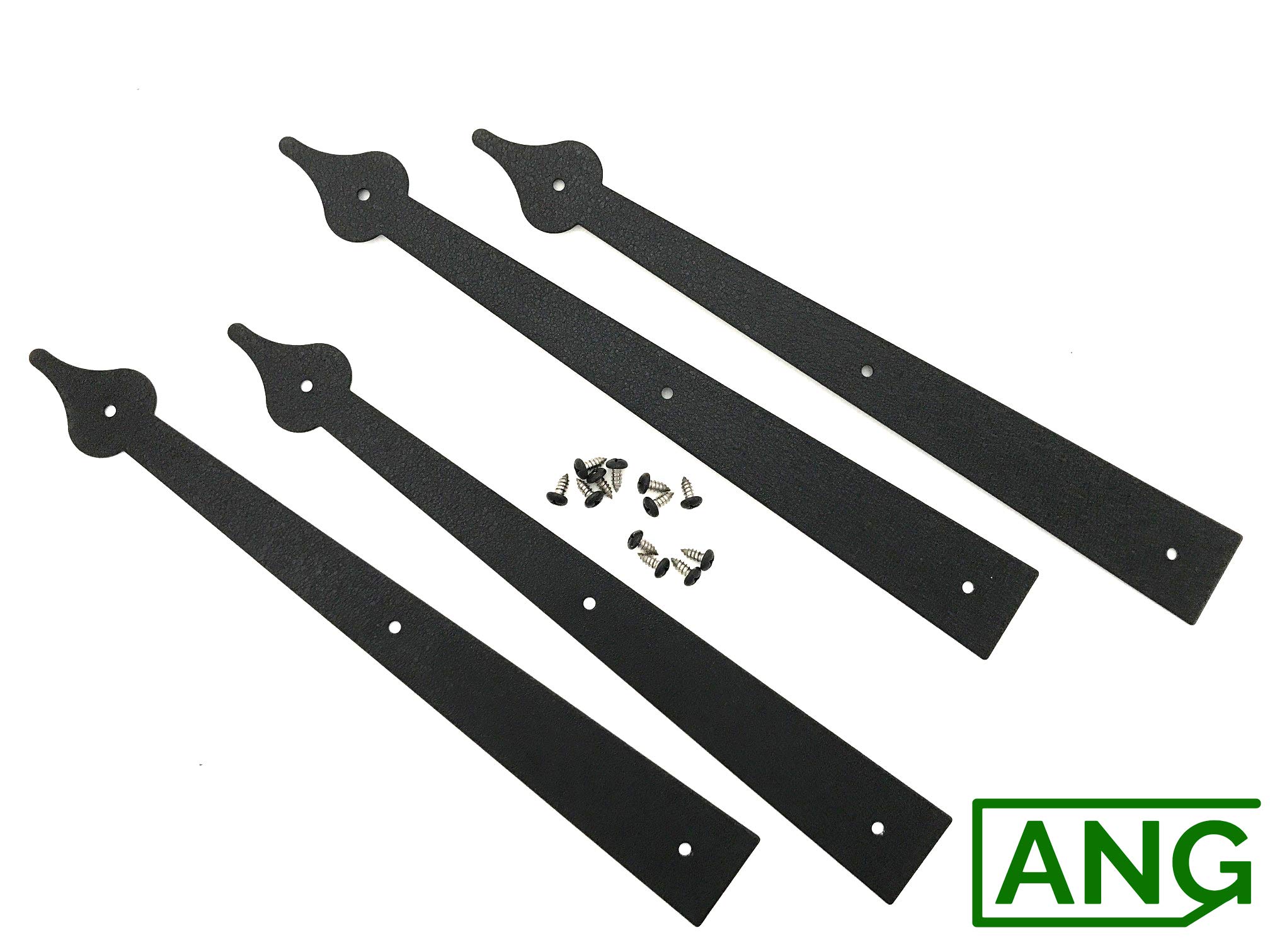 Buy Set of 4 Decorative Carriage House Garage Door HingesSpear End by