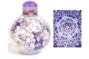 MORLENSCOPE Hydrangea "After the rain" Kaleidoscope,4" Mini Handmade Kaleidoscope For Adults Full Visual,Gift Box,Glass Art,Preserved Flower,Anniversary Birthday Christmas Thanks Giving New Year Present Gift