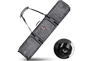 VEITHI Snowboard Bag Padded, 166cm 600D Waterproof Snowboard Travel Bag with Wheels-Snowboard Bag for Air Travel,Ski Bag Adult for Skis, Boots, Snowboards, Wax, Outerwear