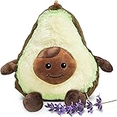 warmies Microwavable & Weighted Stuffed Animals, Avocado - Heated Stuffed Animal Plushie for Warmth & Comfort - Cute Soft Plush Toys for Adults & Children (Boys, Girls, Babies & Toddlers)