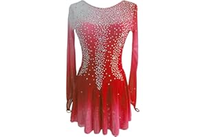 LIUHUO Customized Figure Skating Dress Girls Black Gray Gradient Stretch Ice Skating Costumes Women Competition Wear for Performance