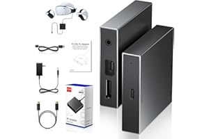 DUXICEPIN PSVR2 PC Adapter Accessories Kit PS VR2 PC Adapter Power Adapter DP Cable and Adapter Connection Kit - Expand Your PS VR2 Game Library with Enhanced Compatibility for Immersive VR Gaming Experience