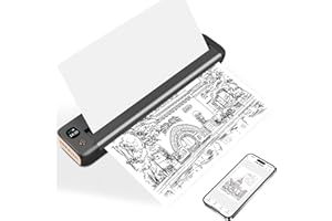 Rongta Portable Printer, Bluetooth&WiFi Inkless Thermal Printer Wireless for Travel, Compatible with Android iOS Phone & Laptop, Supports 8.5" X 11" US Letter for Office, Home, Car, Gray