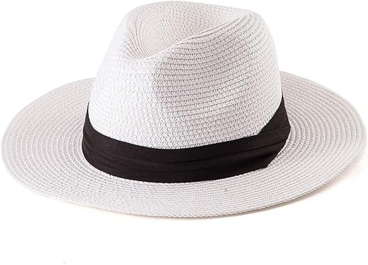 white beach hat