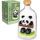 OLTLYUNH Creative Panda Toy Building Set,Adult Mini Animal Friend Set,Party Favors Gift for Friends,Animal Lovers Office Home Decor Building Block,New Year Easter Birthday Gift for Family(Sitting)