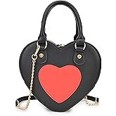lola mae Heart Shape Crossbody Bag Zip Around Shoulder Handbag