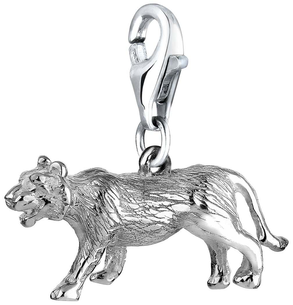 Nenalina Charm Tiger Pendant, for All Brands of Charm Bracelets and Necklaces, Made of 925 Sterling Silver, 713169-000