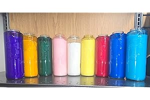 Case of 12 Glass 5-Day Devotional Candles, Made in Canada (RED)