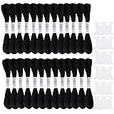 Cldamecy Black Embroidery Floss,26 Skeins